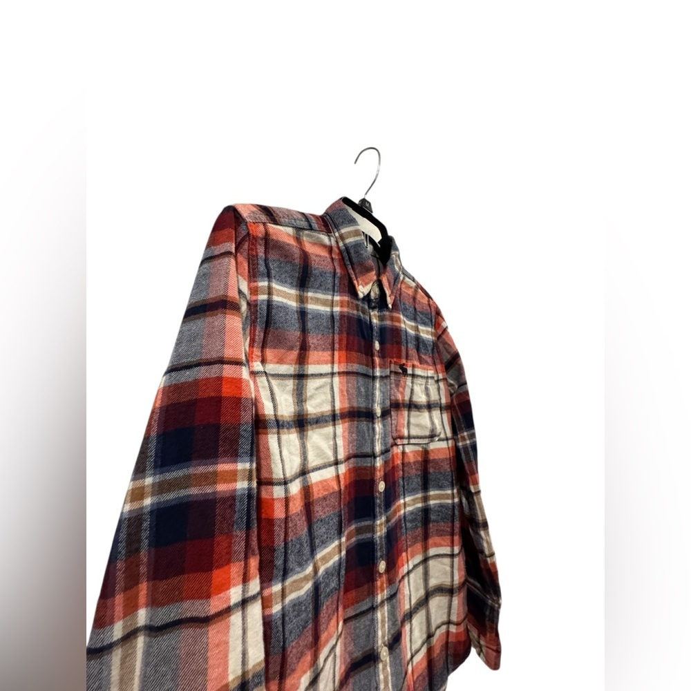 Abercrombie Kids Boy’s Plaid Button Down Flannel Shirt: Size 13/14 - Picture 8 of 12